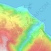 Mappa topografica Lamaçeiros, altitudine, rilievo