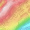 Mappa topografica Les Cluds, altitudine, rilievo