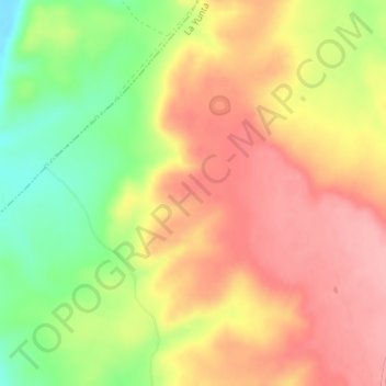 Mappa topografica Los Altos, altitudine, rilievo
