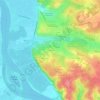 Mappa topografica Cavaillac, altitudine, rilievo