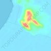 Mappa topografica Cerro Aguila, altitudine, rilievo