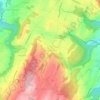 Mappa topografica Villars-Mendraz, altitudine, rilievo