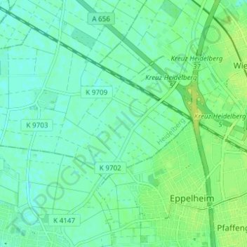 Mappa topografica Hessenhöfe, altitudine, rilievo