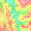 Mappa topografica Les Vergnes, altitudine, rilievo