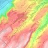 Mappa topografica La Vounaise, altitudine, rilievo