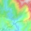 Mappa topografica Giastève, altitudine, rilievo