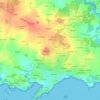 Mappa topografica La Brèche, altitudine, rilievo