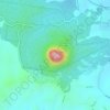 Mappa topografica Mount Cooroora, altitudine, rilievo