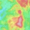 Mappa topografica Le Mas Faucher, altitudine, rilievo