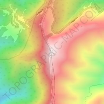 Mappa topografica Cerro Tiro, altitudine, rilievo