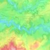 Mappa topografica Les Vérines, altitudine, rilievo