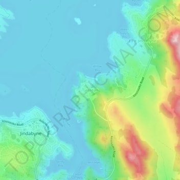 Mappa topografica Tyrolean, altitudine, rilievo