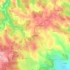 Mappa topografica Le Ragean, altitudine, rilievo