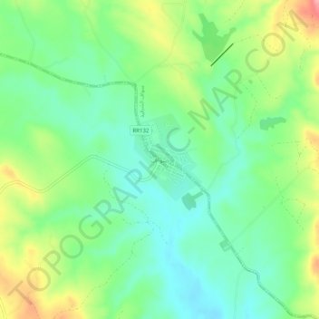 Mappa topografica Sawwaf, altitudine, rilievo