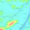 Mappa topografica Lasam, altitudine, rilievo