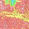Mappa topografica Santa Teresa, altitudine, rilievo