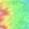 Mappa topografica La Garde, altitudine, rilievo