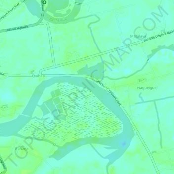Mappa topografica Limahong Channel, altitudine, rilievo
