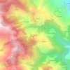 Mappa topografica Mewār, altitudine, rilievo