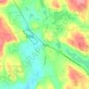 Mappa topografica Chesterfield, altitudine, rilievo
