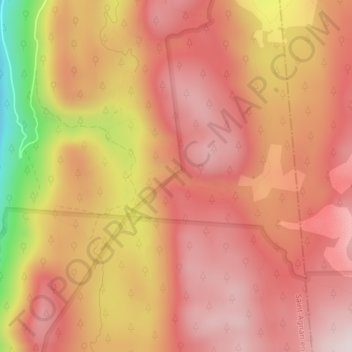 Mappa topografica Le Bacha de l'Ours, altitudine, rilievo