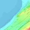 Mappa topografica Quai Méthot, altitudine, rilievo