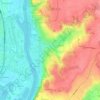 Mappa topografica Le Pré aux Bouvreuils, altitudine, rilievo