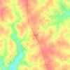 Mappa topografica Knoxville, altitudine, rilievo