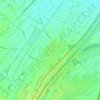 Mappa topografica Kriessern, altitudine, rilievo