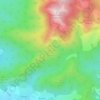 Mappa topografica Arsu, altitudine, rilievo