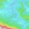 Mappa topografica La Forge, altitudine, rilievo
