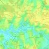 Mappa topografica Les Courtelets, altitudine, rilievo
