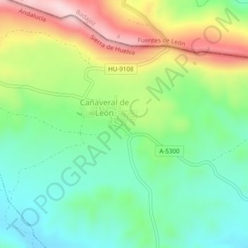 Mappa topografica Las Alcaldías, altitudine, rilievo