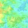 Mappa topografica Ker Liberin, altitudine, rilievo