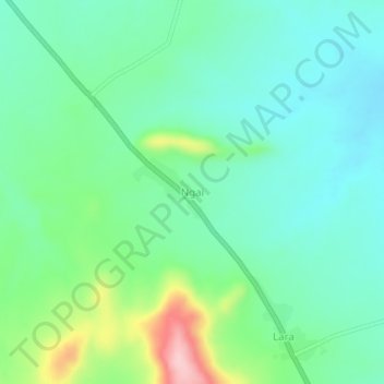 Mappa topografica Ngai, altitudine, rilievo