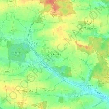 Mappa topografica Kammerberg, altitudine, rilievo