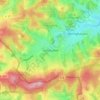 Mappa topografica Halbhusten, altitudine, rilievo