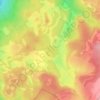 Mappa topografica La Gruyère, altitudine, rilievo