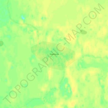 Mappa topografica Харбала, altitudine, rilievo