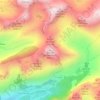 Mappa topografica Pointe de Bénévent, altitudine, rilievo