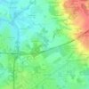 Mappa topografica La Poterie, altitudine, rilievo