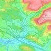 Mappa topografica Hagenhausen, altitudine, rilievo