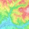 Mappa topografica Le Mas, altitudine, rilievo