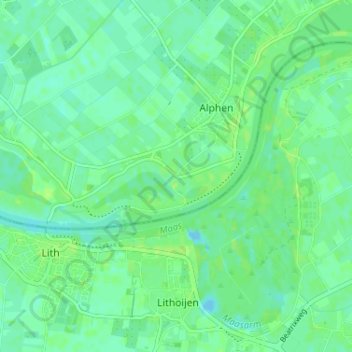 Mappa topografica Moleneind, altitudine, rilievo