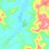 Mappa topografica Vera Cruz de Minas, altitudine, rilievo