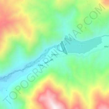 Mappa topografica El Bato, altitudine, rilievo