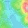 Mappa topografica Resia, altitudine, rilievo