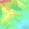 Mappa topografica Laeuna De Taal Lake View, altitudine, rilievo