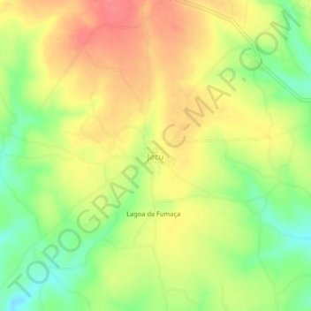 Mappa topografica Jacu, altitudine, rilievo