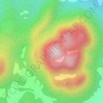 Mappa topografica La Cantera, altitudine, rilievo